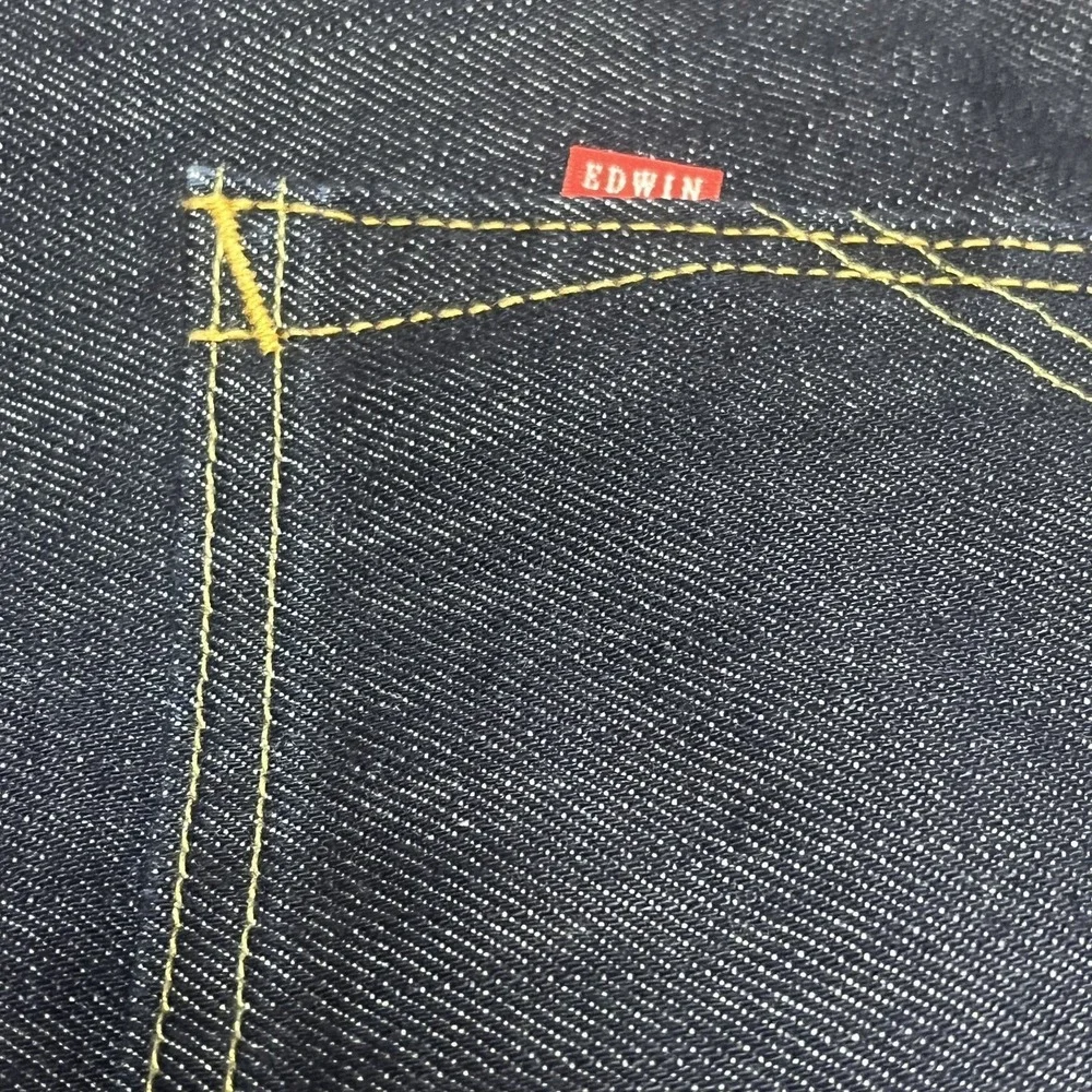 Edwin Japan Denim Jeans Akita Tapered 35Wx30L No 404 EIN4098 Blue Selvage
